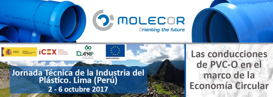 Molecor colabora en la  Jornada Técnica de la industria del Plástico  Lima (Perú)