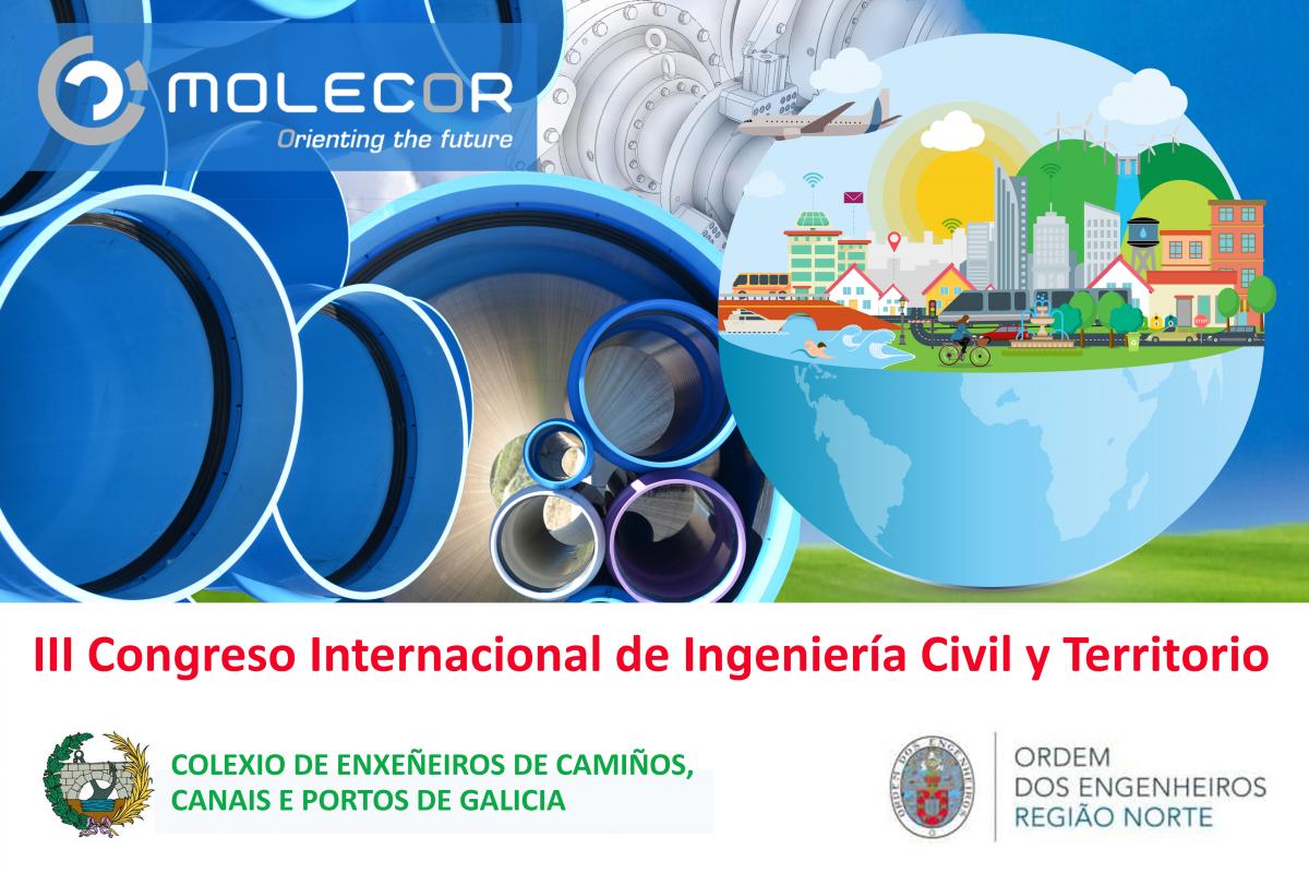 Molecor patrocinador en el III Congreso Internacional de Ingeniería Civil y Territorio. Galicia-Norte de Portugal