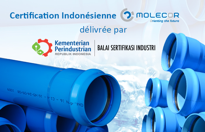 Molecor obtient la Certification Indonésienne pour les Canalisations TOM®