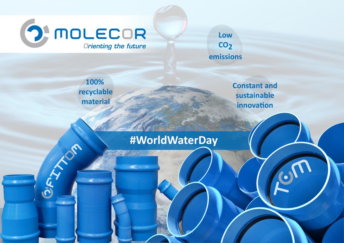 Water World Day, Molecor reinforces its commitment to the environment