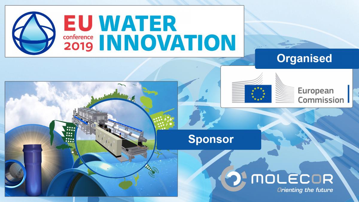 Molecor patrocinador en la Conferencia Europea de Innovación en Agua 2019
