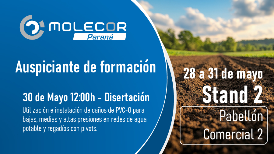 Molecor Paraná presenta novedades en Expo Pioneros del Chaco