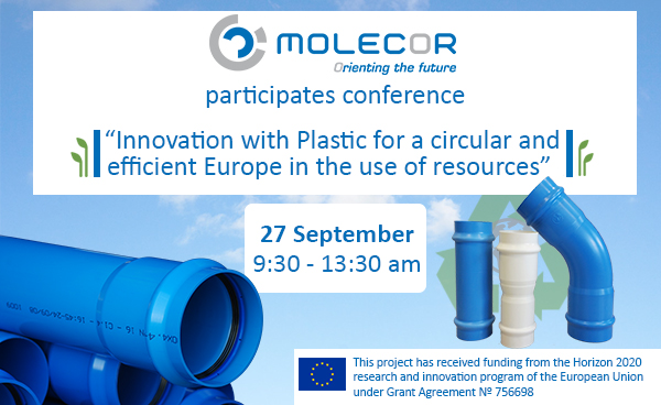 Molecor, present conference “Innovation with Plastic for a circular and efficient Europe in the use of resources”