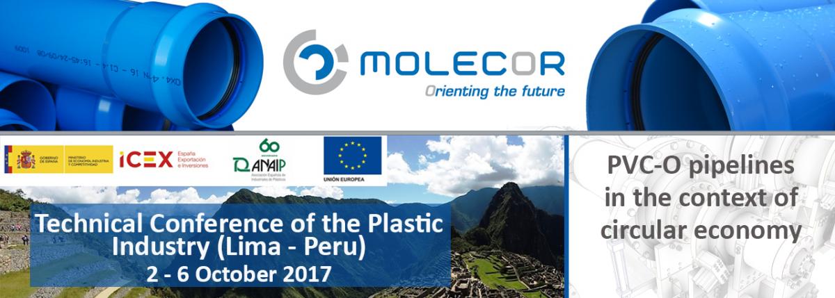Molecor collaborates in the Technical Conference of the Plastic Industry (Lima - Peru)
