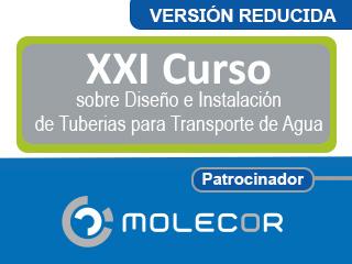 Molecor, patrocinador del XXI Curso sobre diseño e instalación de tuberías para el transporte de agua - Versión Reducida