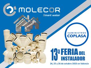 Molecor presentará sus últimas novedades de producto en la 13ª Feria del Instalador de Coplasa