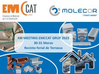 Molecor mostrará su amplio portfolio de productos en la XIII MEETING EMCCAT GRUP