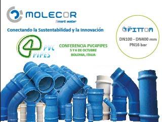 Molecor participera à la conférence PVC4Pipes à Bologne les 5 et 6 octobre 2022