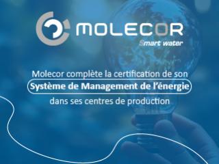 Molecor complète la certification de son système de management de l’énergie dans ses centres de production