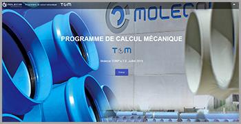 Molecor présente une nouvelle application Programme de Calcul Mecanique TOM® tomcalculation.com