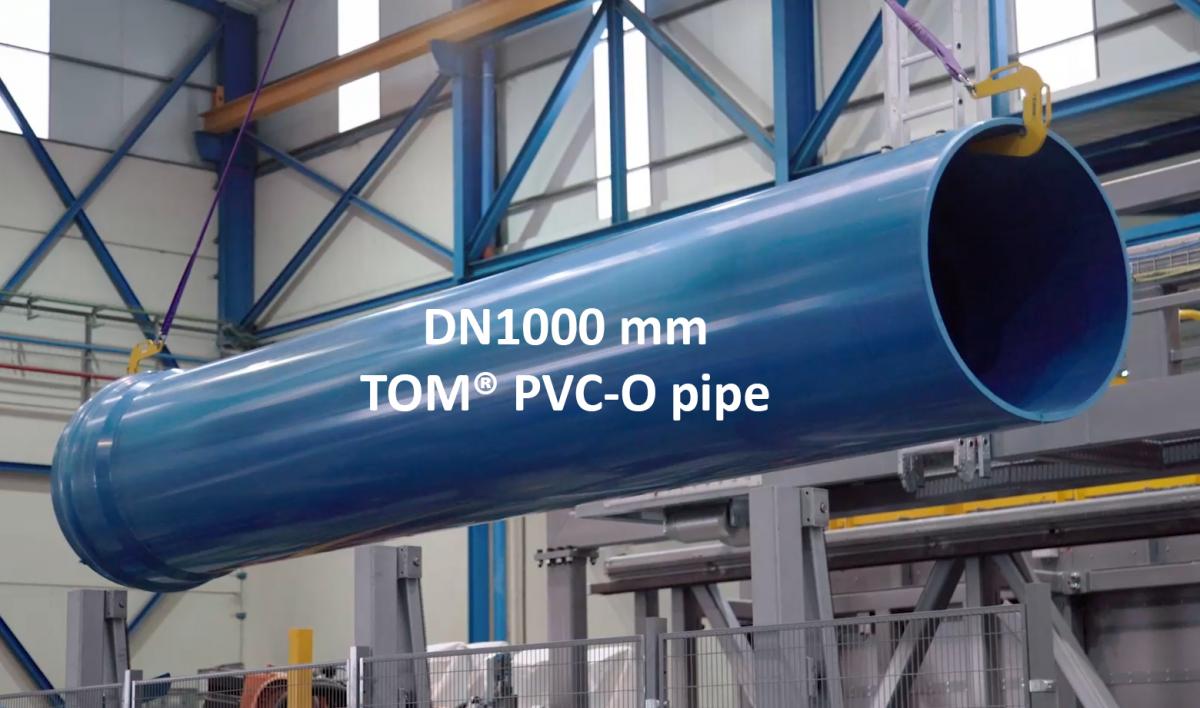 Molecor expands its range of Oriented PVC Pipes launching the DN1000 mm diameter TOM® pipe