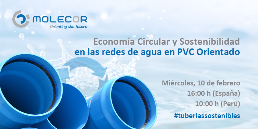 Economía Circular y Sostenibilidad en las redes de agua en PVC Orientado