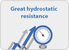 Great hydrostatic resistance