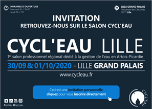 Molecor estará presente en el Salon "Cycl'eau Lille 2020"  el 30 de septiembre y 1 de octubre 2020 en Lille Francia