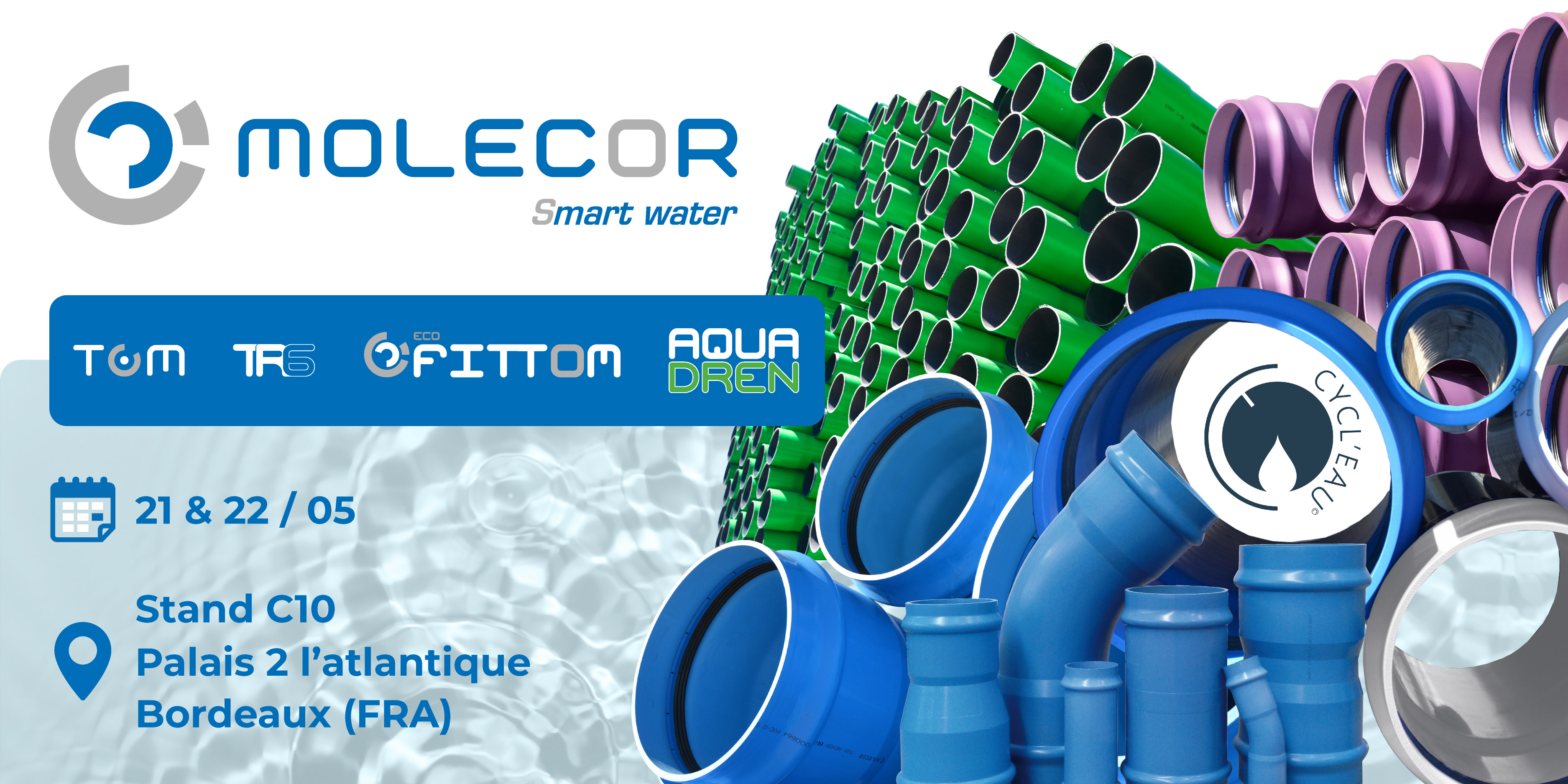 Molecor Cycl'eau Bordeaux C10