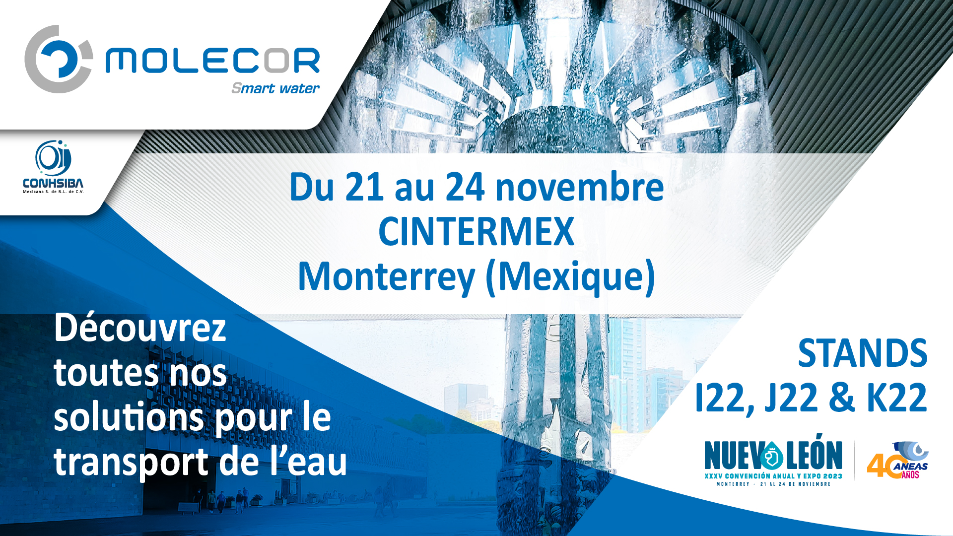 Molecor participe à la XXXVe Convention Annuelle et Expo de l’ANEAS à Monterrey