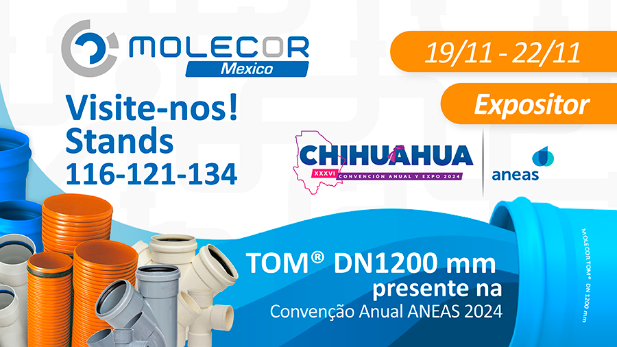 TOM® DN1200 mm, protagonista na XXXVI Convenção Anual e Expo ANEAS 2024 em Chihuahua