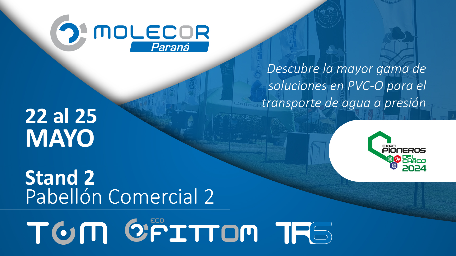 Molecor Paraná participa en Expo Pioneros del Chaco 2024 con una amplia gama de soluciones