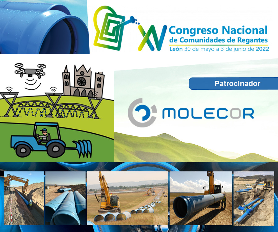 Molecor patrocinador en el XV Congreso Nacional de Comunidades de Regantes