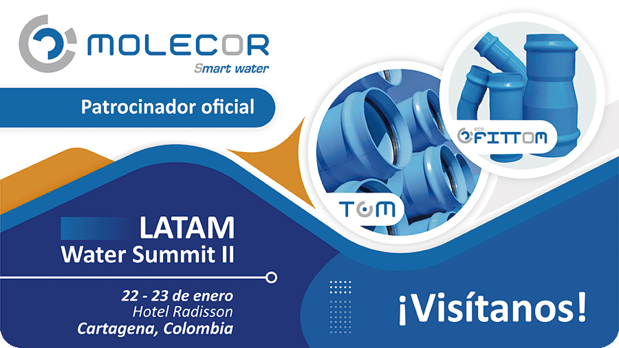 Molecor patrocinador en LATAM Water Summit, Colombia