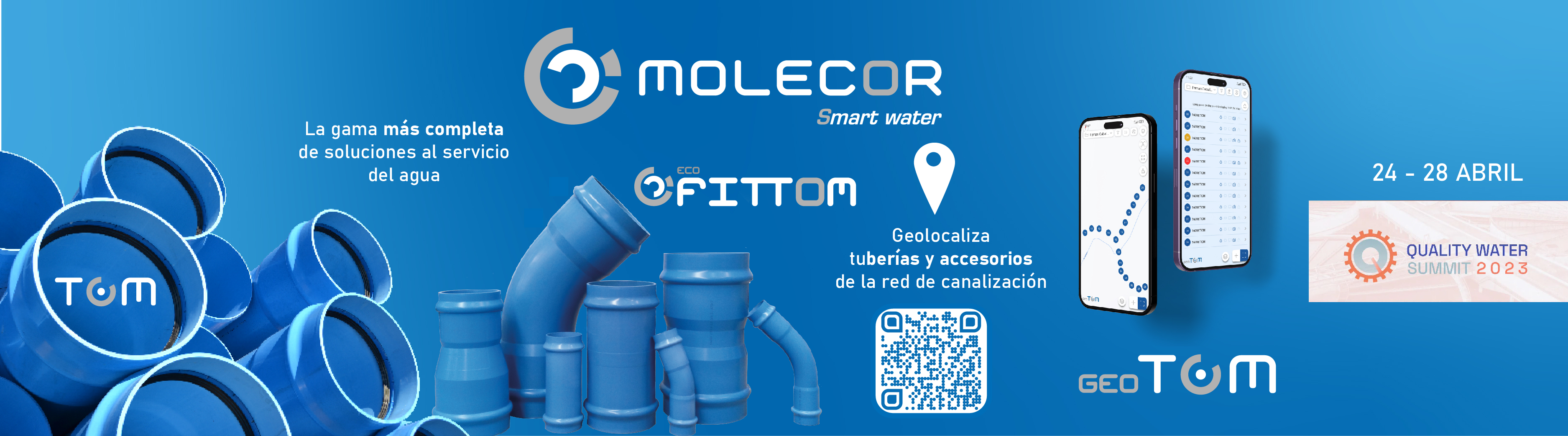 Molecor estará presente con las últimas novedades en el Quality Water Summit de Madrid