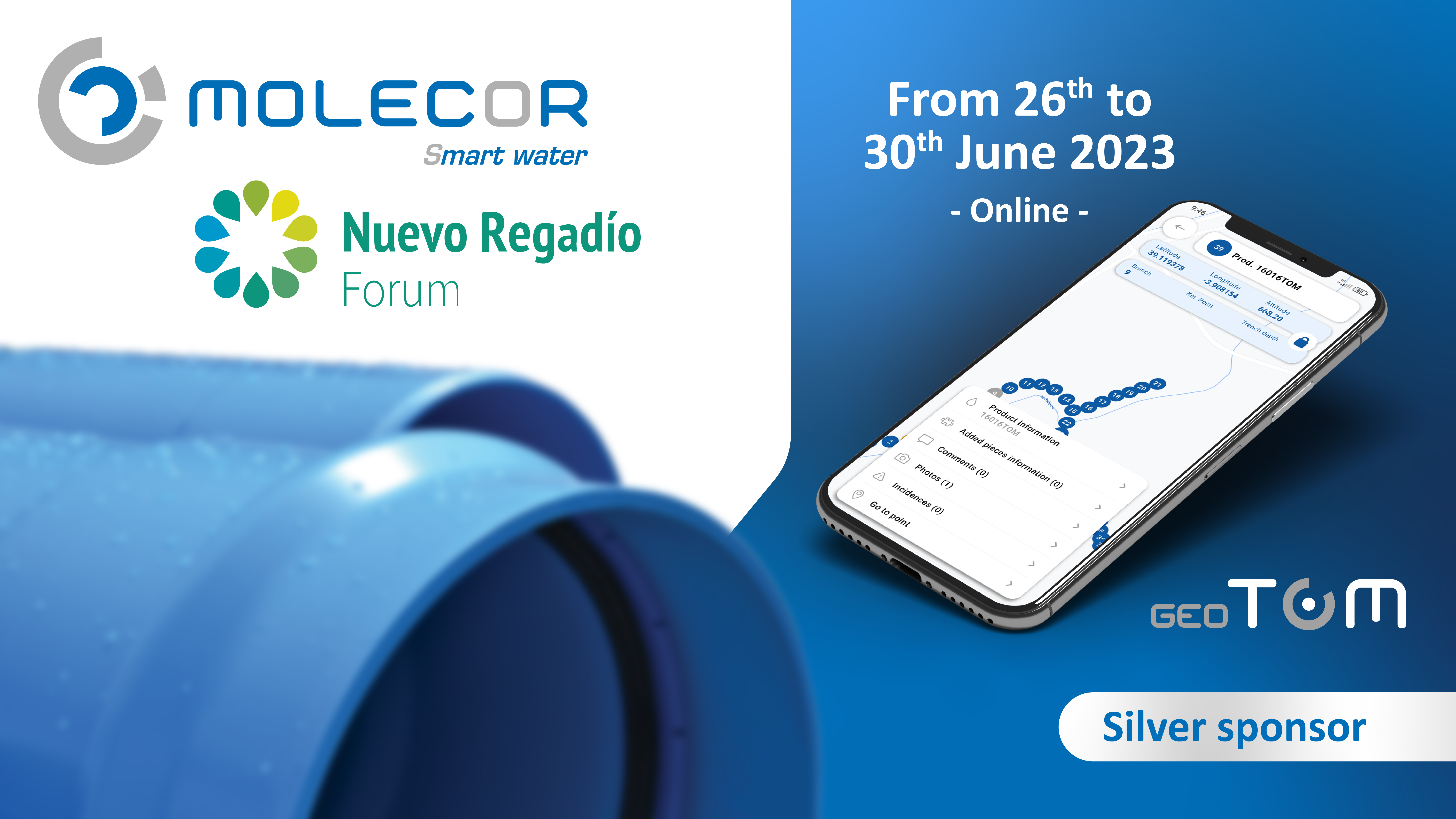 Molecor, sponsor in Nuevo Regadío Forum 2023