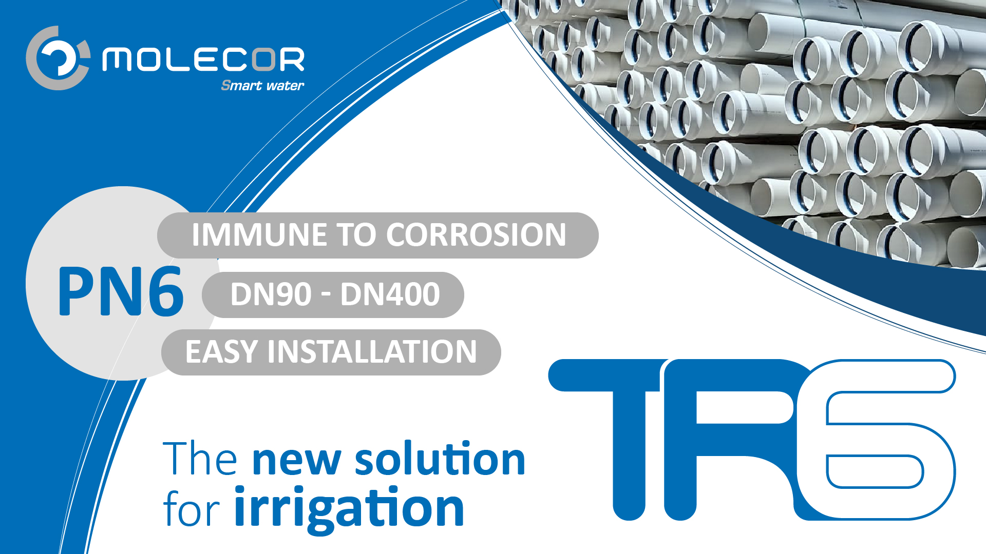 TR6®, he new oriented pipe that will revolutionize the irrigation sector.