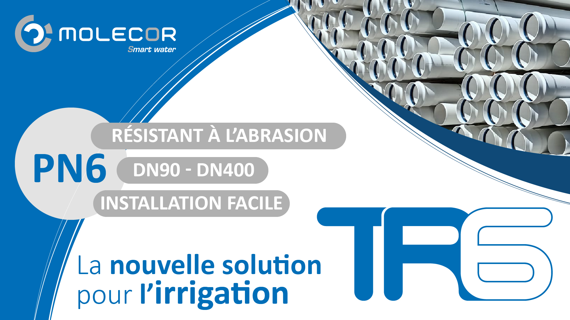 TR6®, le nouveau tube en PVC-BO qui révolutionnera le secteur de l’irrigation