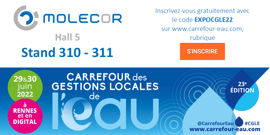 Molecor au Carrefour des gestions locales de l'eau les 29 et 30 juin !