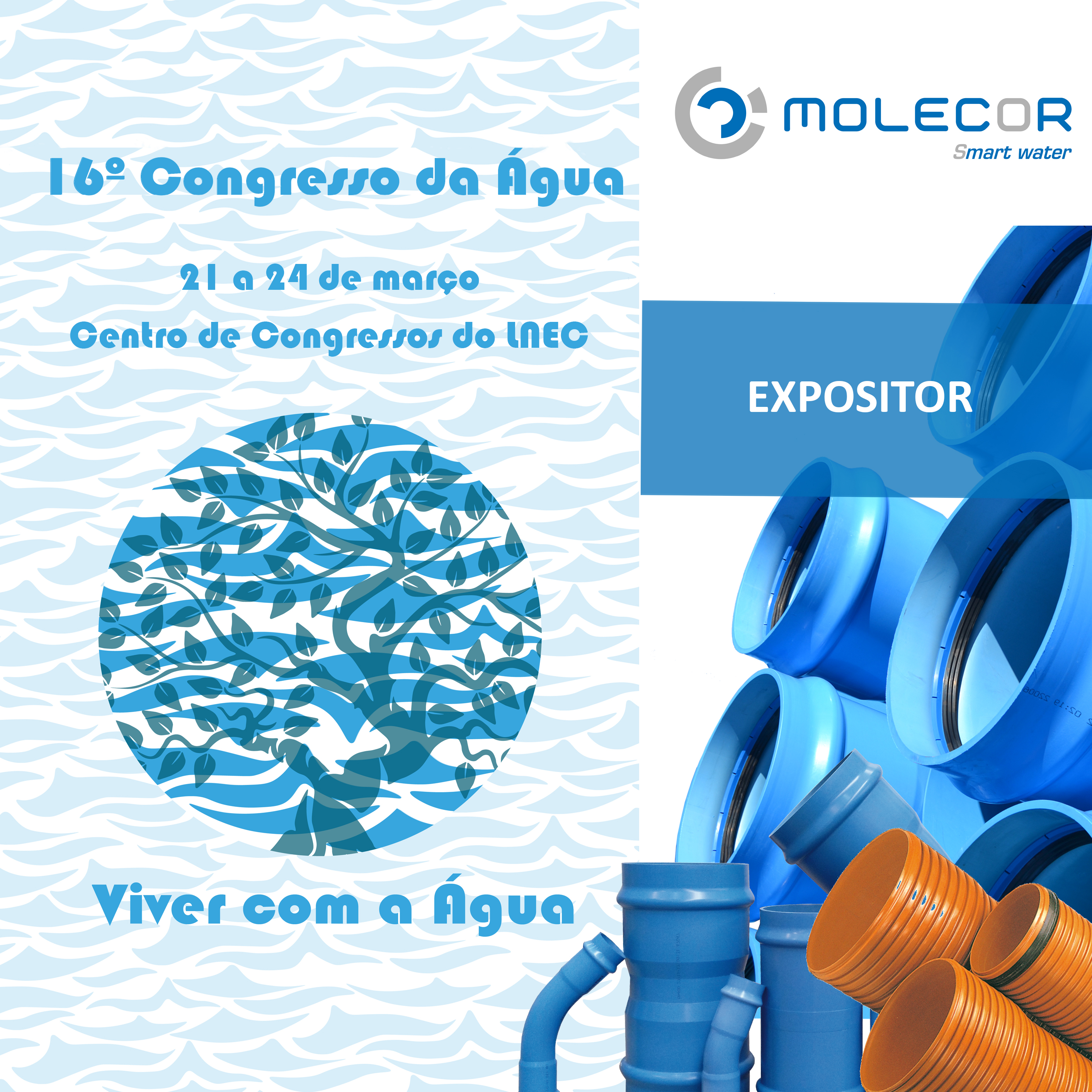 Molecor participará como expositor No 16º Congreso da Água em Portugal