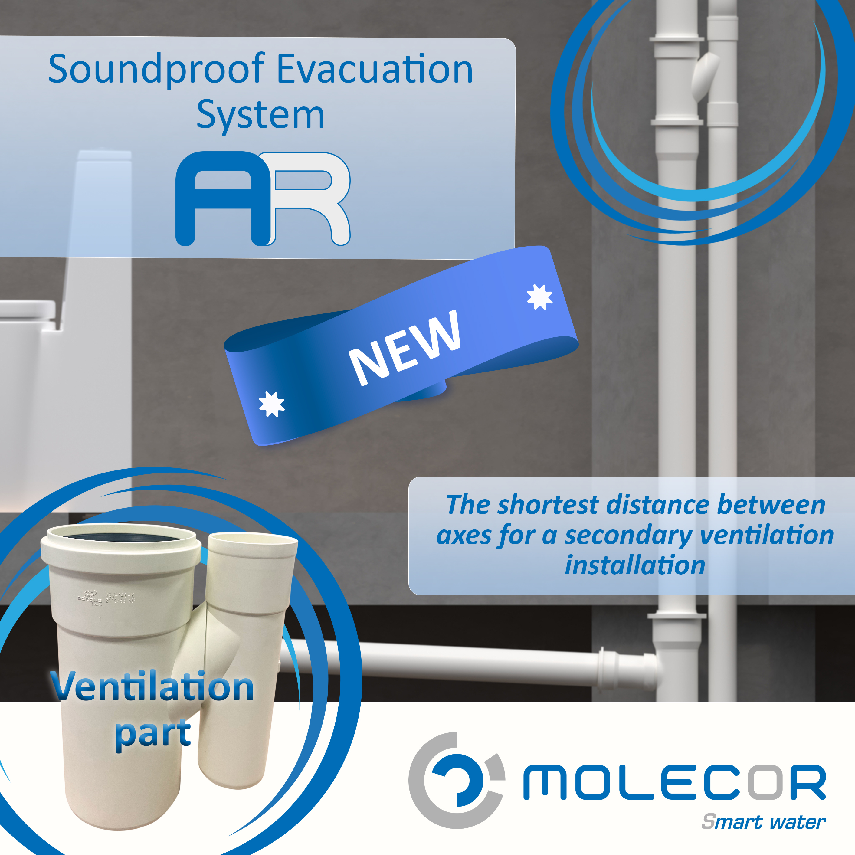 Molecor has launched a new ventilation part for the AR® Soundproof System
