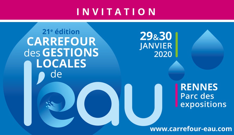 Molecor estará presente en la feria "21e Carrefour des Gestions Locales de l'Eau" el 29 y 30 de enero en Rennes, Francia