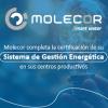 Molecor completa la certificación de su sistema de gestión energética en sus centros productivos