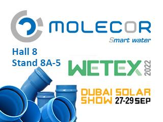 Molecor sera présent au Wetex and Dubai Solar Show 2022