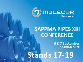 Molecor participará en el congreso Pipes XIII, en Johannesburgo, del 6 al 7 de septiembre de 2022
