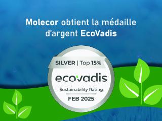 Molecor obtient la médaille d’argent EcoVadis grâce à son engagement en faveur du développement durable