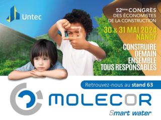 Molecor sera au stand 63 du Congrès de l’Untec de Nancy