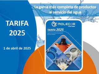 Molecor lanza al mercado su nueva Tarifa 2025