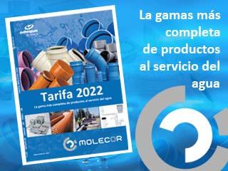 Tarifa 2022 de Molecor La gama más completa de productos al servicio del agua