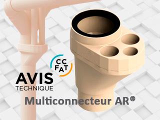 Multiconnecteur AR® : le seul raccord en PVC acoustique sous Avis Technique