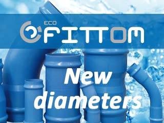 New diameters of the ecoFITTOM® PVC-O fittings