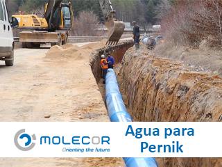 Molecor lleva agua a la ciudad búlgara de Pernik después de meses de fuerte sequía