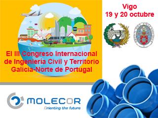 Molecor patrocinador en el  III Congreso Internacional de Ingeniería Civil y Territorio. Galicia-Norte de Portugal