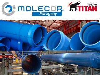 El Consorcio Molecor-Titán pone en marca la nueva planta industrial para la producción de Tuberías TOM de PVC Orientado en Paraguay