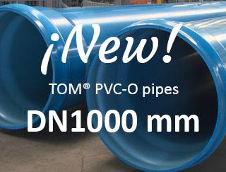 Molecor expands its range of Oriented PVC Pipes launching the DN1000 mm diameter TOM® pipe