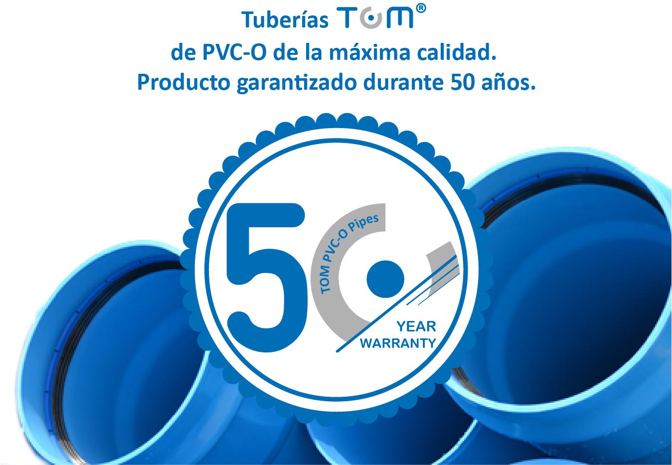 TOM®, tuberías con 50 años de garantía: la revolución en el mercado del transporte de agua a presión