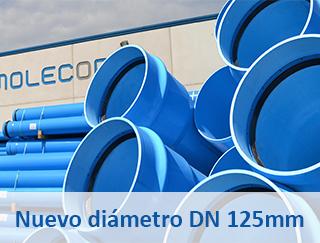 Molecor lanza al mercado la tubería de DN 125 mm